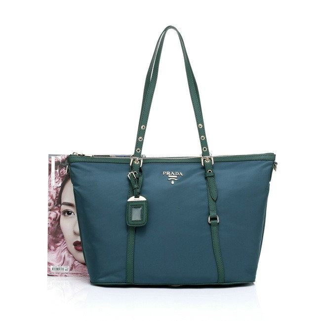 2014 Prada tessuto Large Shopping Tote Bag BN4253 dark green